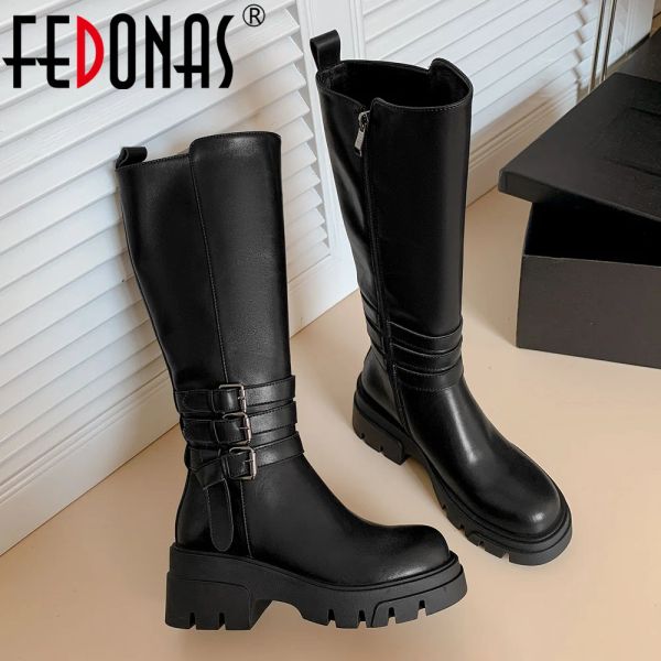 Botas FETONAS POPULAR BILHO BURNES MULHERES BOTAS DE JUSO AUTUMON WINTRON WINTER GENUINA LIME