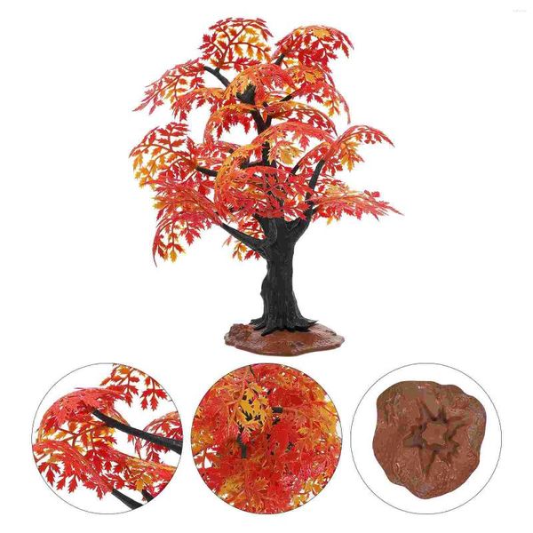 Dekorative Blumen Ahorn Modell Schreibtisch Baum Dekor Indoor Blumentöpfe Micro Landschaft Desgn DIY Garten Pflanzen Gefälschte Dekoration Hause Ornament