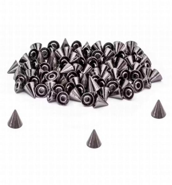 Noções de costura 50 conjuntos 710mm punk spike cone studs botões rebites fixadores artesanato de couro fixação sacos de roupas jaquetas accesso70153844815