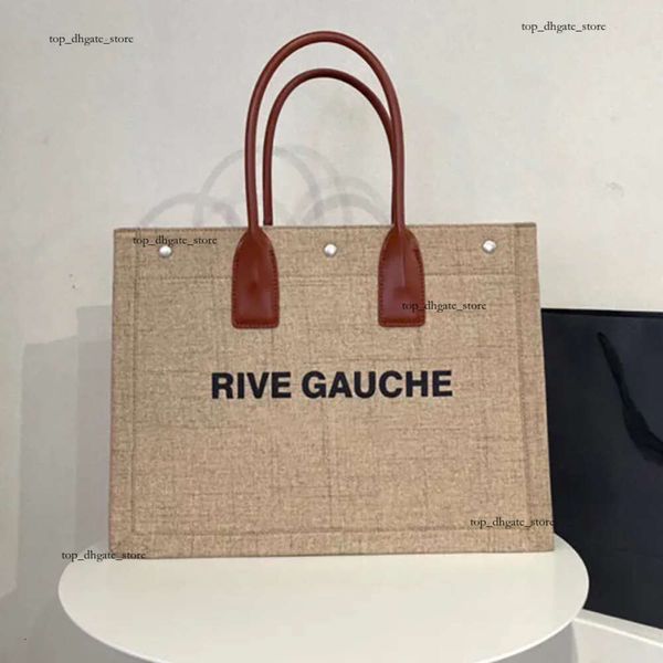 Rive Gauche Tote Bag Bolsa de luxo Bolsa de compras Bolsa de designer Bolsa de compras de alta qualidade Moda Viagem ao ar livre Bolsa de grande capacidade Melhor presente 178