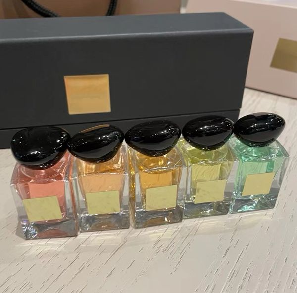 Coleção chique de perfumes de 5 peças - diversos aromas de luxo, Eau de Parfum, caixa de apresentação elegante, ideal para presentear