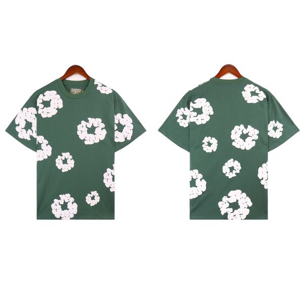 Herrenhemden für Männer Flut Sprayed Streetwear Brief Baumwolle Bär Damen Unisex Kleidung T-Shirt übergroße T-Shirt Kleidung S-XL