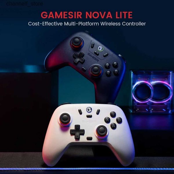 Игровые контроллеры Joysticks GameIR T4 Nova Lite Gamepad Wireless Bluetooth Game Controller с эффектом зала для Nintendo Switch iPhone Android PCY240321
