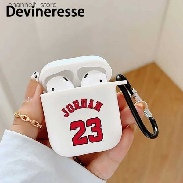 Kopfhörer-Zubehör, 1 Stück, Nr. 23 Jersey MJ Basketballspieler, Air Pod-Hülle für kabellose Kopfhörer, für Airpods 12, Airpods3, für Airpods Pro 2 CaseY240322