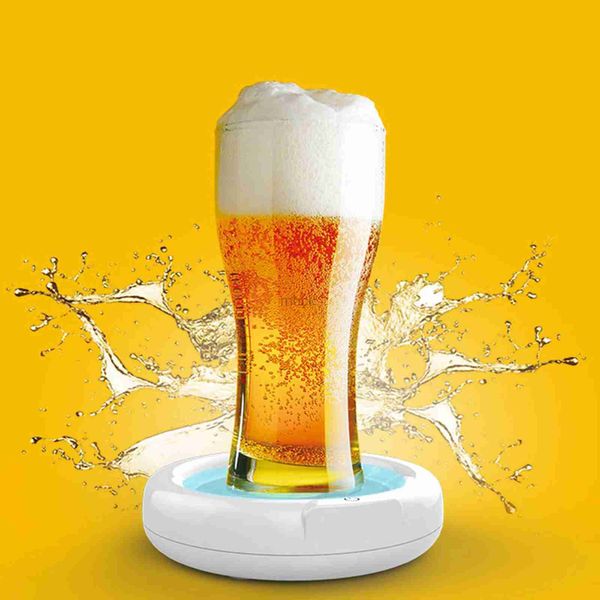 Bar Tools 1 PC Ultrasonic Beer Foamer Enlatado Garrafa de Cerveja Enchimento Bubble Foam Maker Elétrico Beer Frother Foamer Kitchen Bar Wine Tools 2023 240322