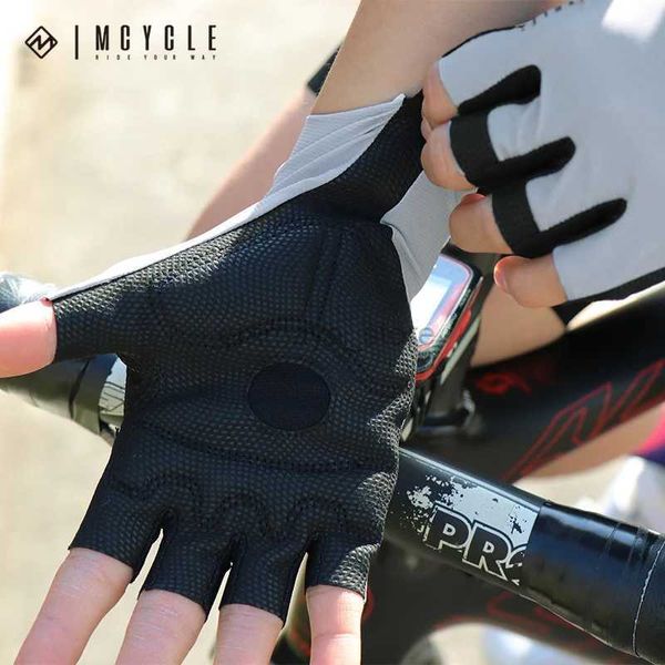 Bisiklet eldivenleri mcycle yarış bisiklet sporları yarım parmak lazer kesim anti-şok kaymaz bisiklet eldivenleri açık yarış eldivenleri bisiklet ekipmanları 240322