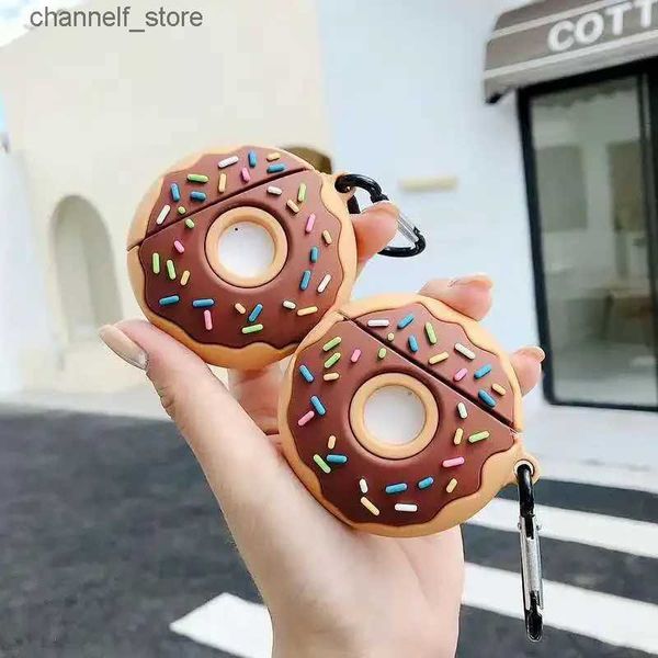 Kopfhörerzubehör Donuts Cartoon Niedliche schützende Kopfhörerhülle für Airpods 2 Soft Case Cookies Kopfhörerabdeckung für Airpods Pro 2 Hülle CoverY240322