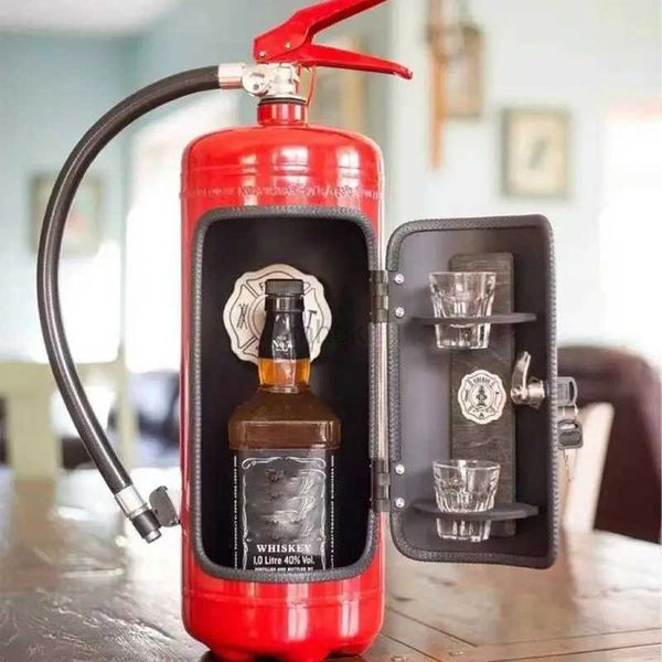 Strumenti da bar Fire Extinguisher Mini Bar Novelty Wine Storage Box Creative Fire Extinguisher Shape Archivia