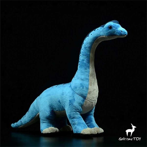 Peluş Bebekler Brachiosaurus Yüksek Fidelity Anime Anime Sevimli Jurassic Peluş Dinozor Peluş Oyuncak Yaşam Hayvan Simülasyonu Dolgu Bebek Kawai Oyuncak Q240322