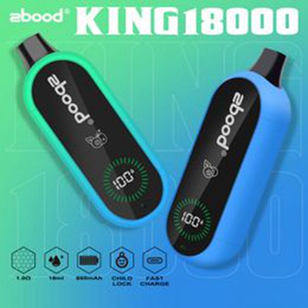 Heißer Verkauf Bang Zbood King 18000 Puffs Einweg-Vape-Stift 15K 16K 18K Puff Bar 12 Geschmacksrichtungen Elektronische Zigaretten 2% 5% Nikotin Vapes Digital Display Screen Vapers