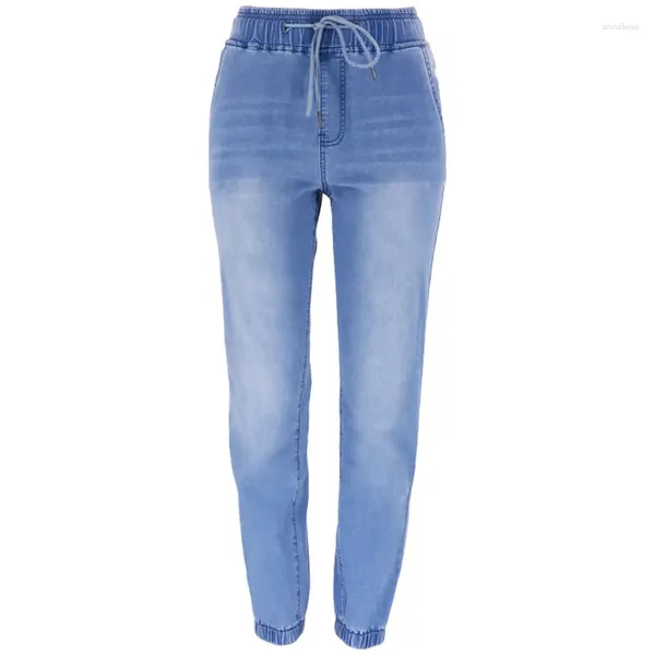 Женские джинсы для отдыха с эффектом пуш-ап, сексуальные брюки с высокой талией, джинсовые брюки, женские брюки 2024, темпераментная одежда Y2k, обтягивающие