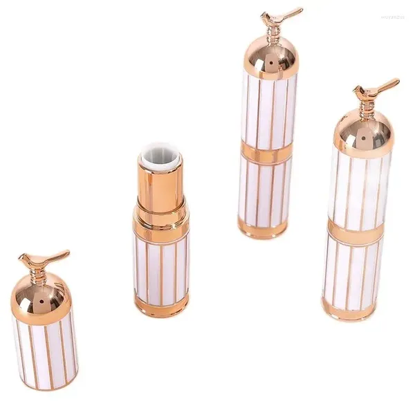 Garrafas de armazenamento 30/50pcs tubo de plástico vazio batom gaiola em forma de cosméticos portátil diy lábio 12.1mm recipientes de embalagem