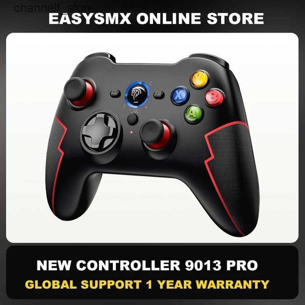 Controller di gioco Joystick EasySMX 9013 Pro Joystick wireless Gamepad Controller di gioco Bluetooth per PC iOS/Telefono Android TV/TV Box Hall TriggerY240321