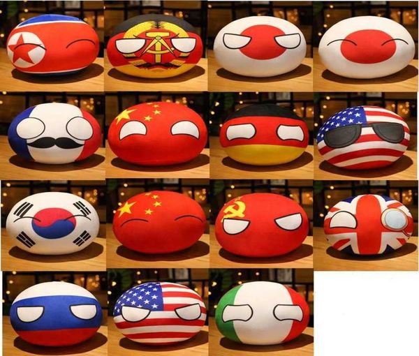 Ciondolo in peluche da 10 cm Country Ball Toy Peluche Poloniaball Doll Countryball URSS USA FRANCIA RUSSIA UK GIAPPONE GERMANIA ITALIA3695441