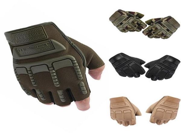 Guanti da ciclismo Outdoor Tattico Sport Mezze dita Tipo Militare Uomo Combattimento Tiro Caccia 11048355