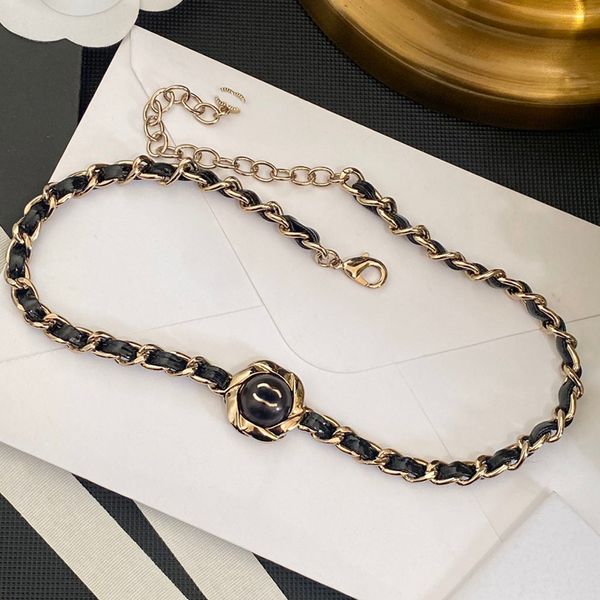 Perlenketten Marke Brief Anhänger Designer Halskette Hochwertige Kupfer Halskette Perlenketten Halsband Schmuck Männer Frauen Urlaub Party Geschenke