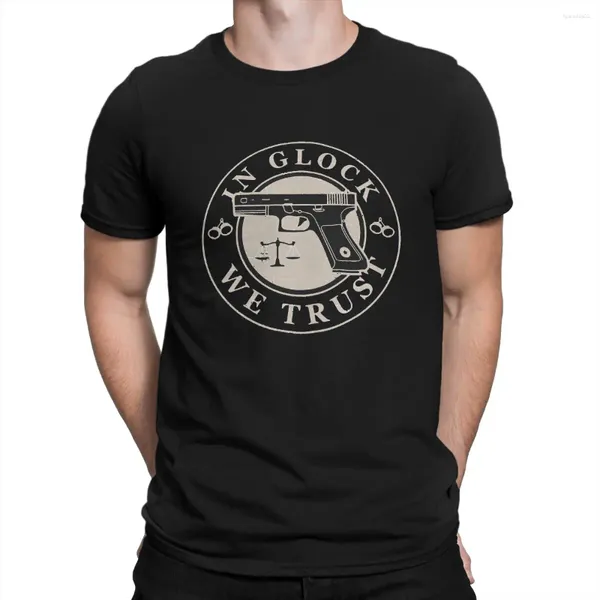 Homens camisetas Lazer em nós confiamos t-shirts para homens em torno do pescoço puro algodão camisa smith legal wesson manga curta tees 6xl roupas