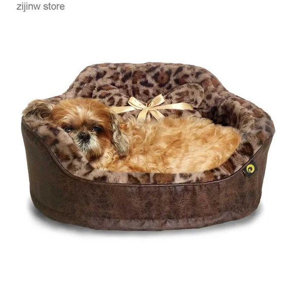 canis canetas entrega gratuita de suprimentos para cães leopardo princesa camas para cães e gatos suprimentos para cães produtos para animais de estimação acessórios colchões Y240322