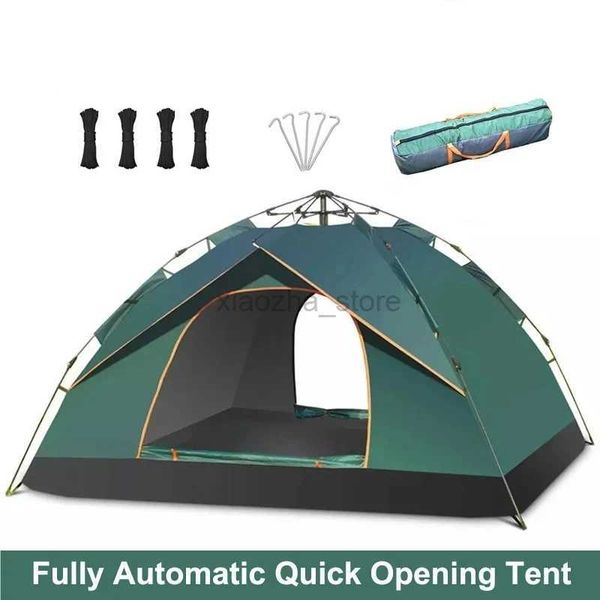 Tendas e abrigos para 1-2 pessoas ao ar livre Automático Quick Open Tent Waterproof Tent Camping Family Outdoor Llightweight Instant Setup Tourist Tent 240322