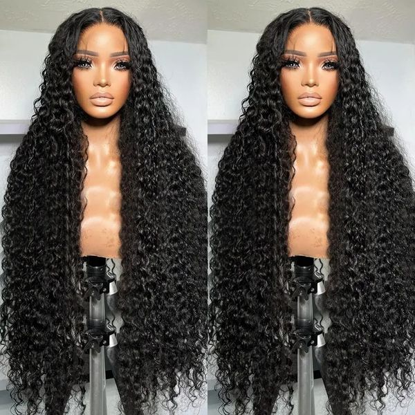13x4 13x6 парики с волнистыми фронтальными волнами для чернокожих женщин, вьющиеся 360 градусов, полностью кружевные человеческие волосы, влажные и волнистые, свободные, с глубокой волной, фронтальный парик