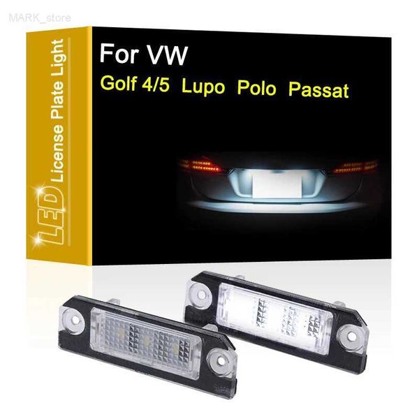 Volkswagen Golf için Diğer Araba Işıkları 4 91-05 Golf 5 03-08 Lupo 98-05 Polo 01-09 Passort 05-10 Beyaz Loseryal Plaka Lambası Assemblyl204