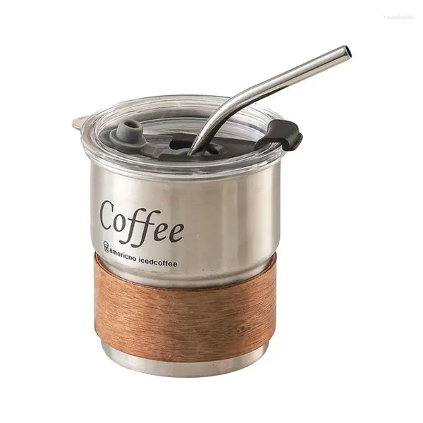 Becher, Reise-Kaffeetasse, 300 ml, Becher, vielseitig, rostfrei, Trinkbecher für Tee, Camping, Klassenzimmer, Schlafsaal, Bar