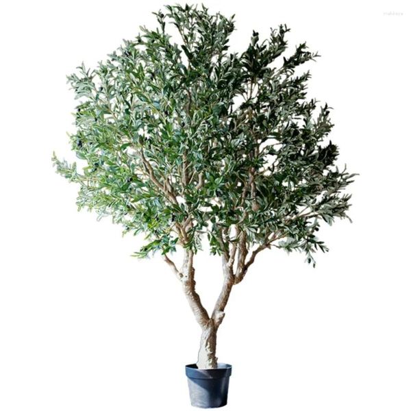 Dekorative Blumen Simulation Olivenbaum Grün Bonsai Große Pflanze Gefälschte Nordischer Stil Boden Innendekoration Ornamente