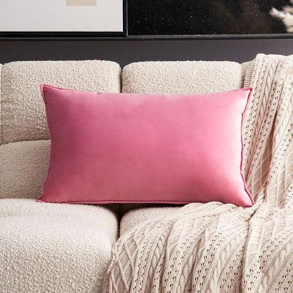 Подушка модный диван толстый бархат согревающая голова защита талии отдых спинка сиденья украшение гостиной стул кровать