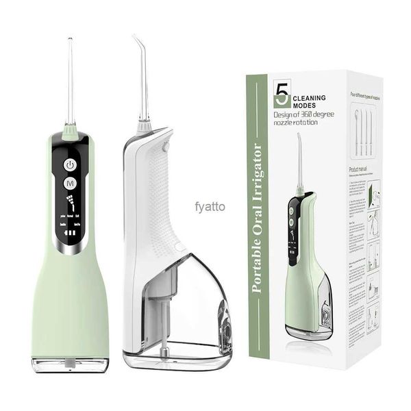 Andere Geräte Zahndusche 5-Modus-Waschbecken USB-Aufladung IPX7 330ML für Zahnaufhellung Wasserpick Haushaltsgeräte H240322