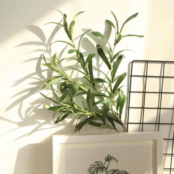 Dekorative Blumen, umweltfreundliche Kunstpflanze, 94 cm, realistische Simulation, Olivenzweig, Dekoration, Blätter