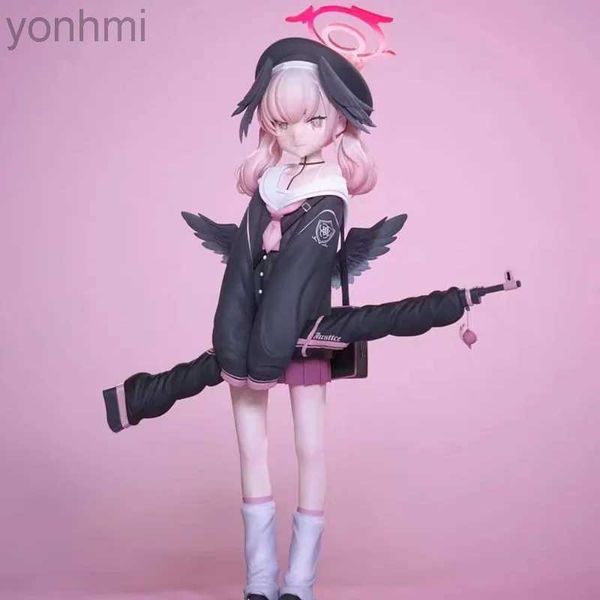 Figuras de brinquedo de ação 21 cm Uniformes de anime Shimoe Koharu Azul Arquivo Figuras de ação Bonito vestido de marinheiro Koharu Figura Boneca Coleção de PVC Brinquedos de mesa 240322