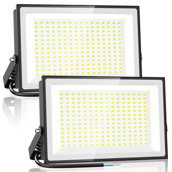 Onforu 200 W Flutlicht für den Außenbereich, 18000 lm helles Sicherheitslicht, IP66 wasserdichte Outdoor-LED-Leuchten, 6500 K tageslichtweißes Flutlicht für Garage, Hof, Garten,