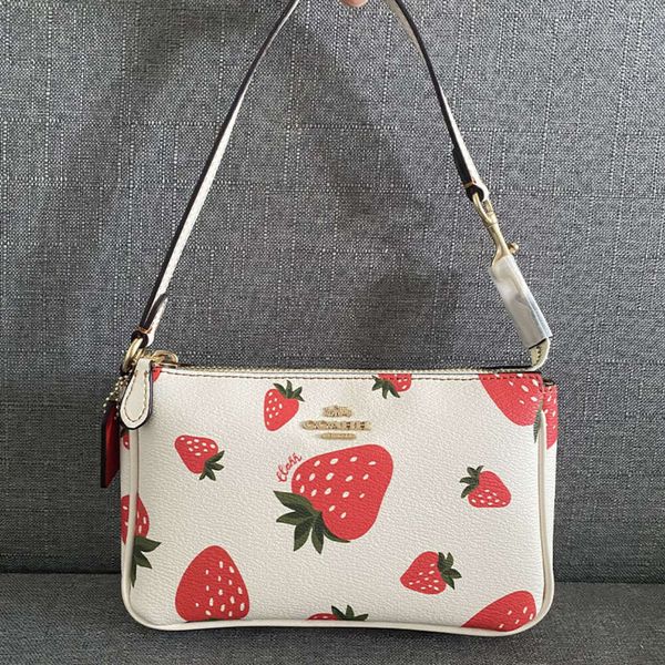 Bolsa crossbody designer marca mais vendida verão novo noulita19 saco de impressão de morango corrente pequeno quadrado portátil para mulher