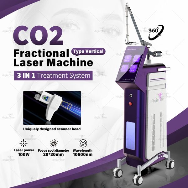 Горячая Распродажа, CO2-лазер для шлифовки кожи лица, фракционный CO2-лазер, удаление шрамов от прыщей, удаление пигмента, подтяжка влагалища, косметическое оборудование, мощность 60 Вт