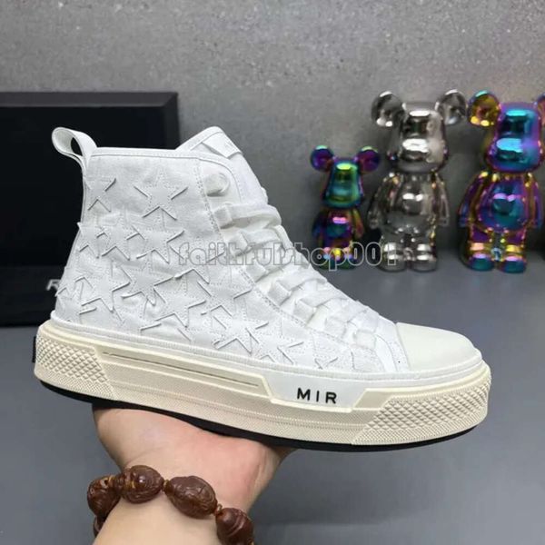 Designer Amirir Schuhe Heel Stars Court Sneakers Ma Court Hi Sneaker Designer Herren Skel Top Low Sneakers Luxus Leder Canvas Schuhe High Top Schuhe Größe 39-46 fd