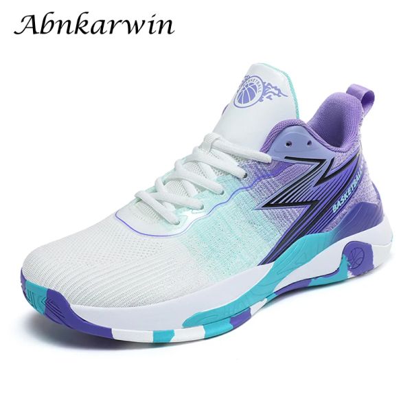 Schuhe Sommer Antislip Mesh Basketballschuhe Männer hohe Top -Sneaker große Trainingsschuhe Sport atmungsaktiv 47 48 Dropshipping