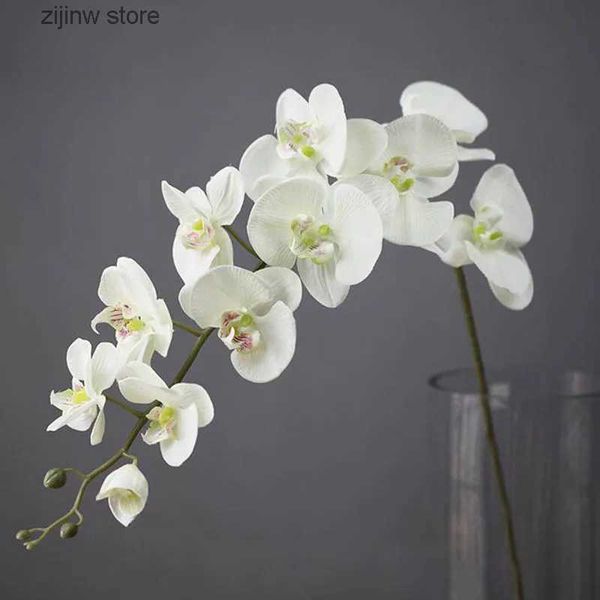 Finto verde floreale 110 cm 11 testa orchidea di seta phalaenopsis fiore bouquet da sposa fai da te pianta artificiale fiore artificiale decorazione della casa vendita calda Y240322