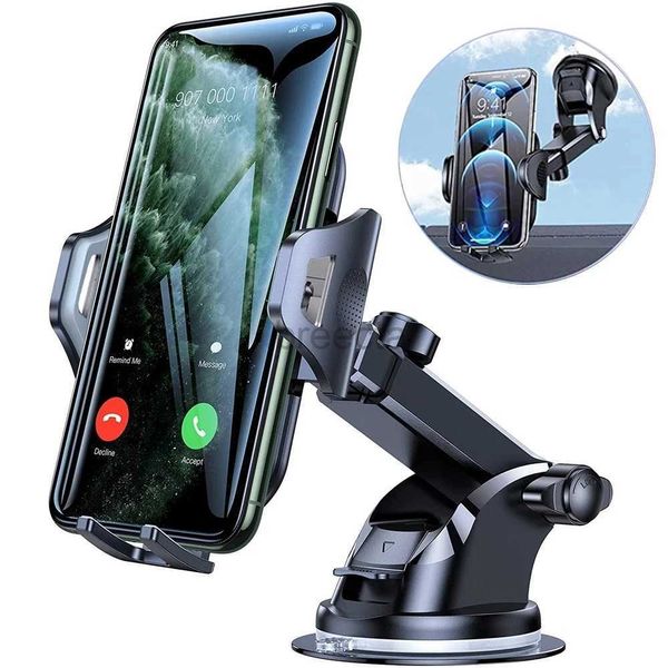 Cep Telefonu Montajlar Tutucular Dönebilir Araba Emme Kupası Telefon Tutucu Gösterge Tablosu Ön Cam Montaj Otomatik GPS Braket Cep Telefonu Tüm Model Telefonlar İçin Stand XR 240322