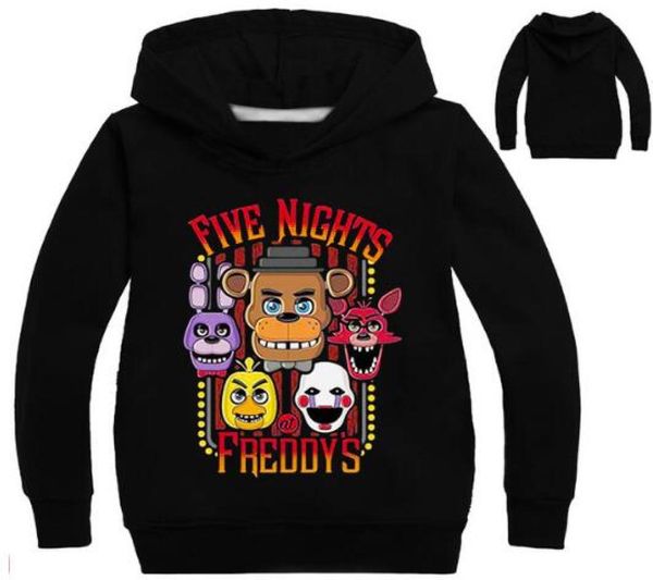 2020 meninos fnaf tshirt cinco noites no freddy hoodies crianças roupas de manga longa bebê meninos t camisa crianças moletom roupas9641912