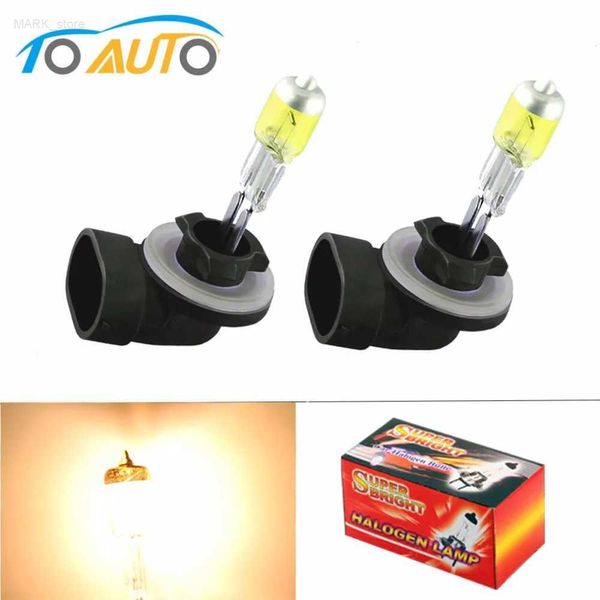 Altre luci per auto 2 PZ 881 894 Lampadina alogena H27 27 W fendinebbia 12 V sorgente luminosa per auto giallo ambra L204