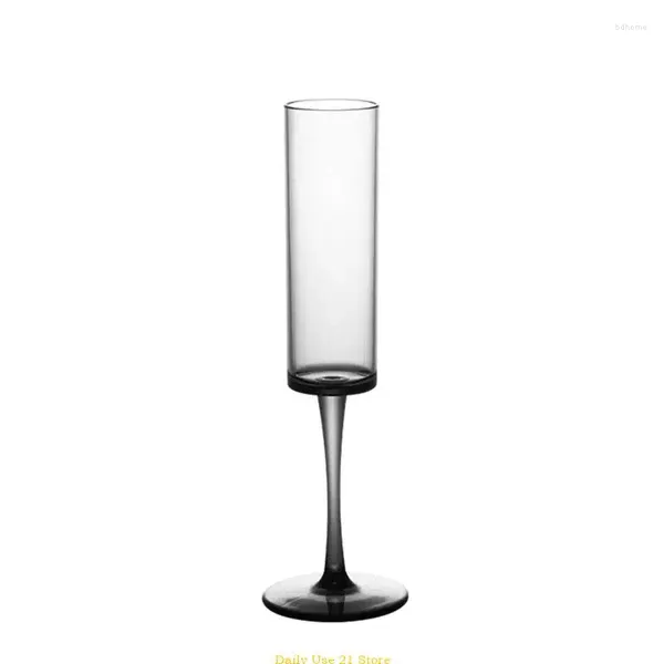 Set di posate Flute da champagne trasparenti Tazza in vetro da cocktail in materiale PC