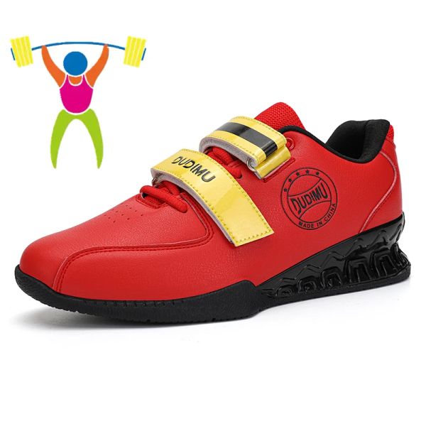 Schuhe professionelle Männer umfassende Training Gewichtheber Schuh Fitnessstudio Tiefe Squat -Sneaker unterstützen Schlupfbetrieben ausgewogene Hebeschuhe