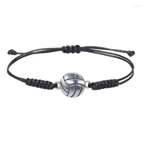 Estatuetas decorativas flexível tecido pulseira de basquete para homens incentivo esportes bolas pulseira presente presentes de formatura do ensino médio