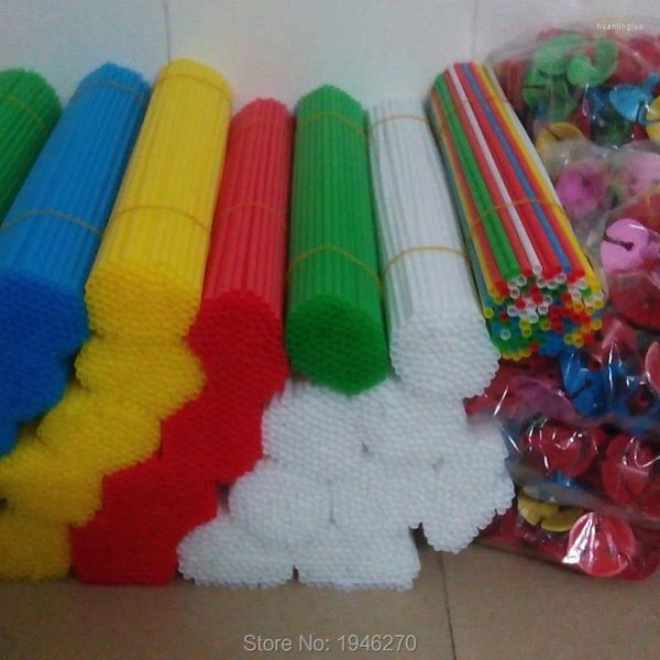 Decoração de festa grátis 100 conjuntos de bastões e copos de 40 cm de comprimento / suporte de balão / hastes de plástico para balão de látex brinquedos clássicos crianças venda em massa