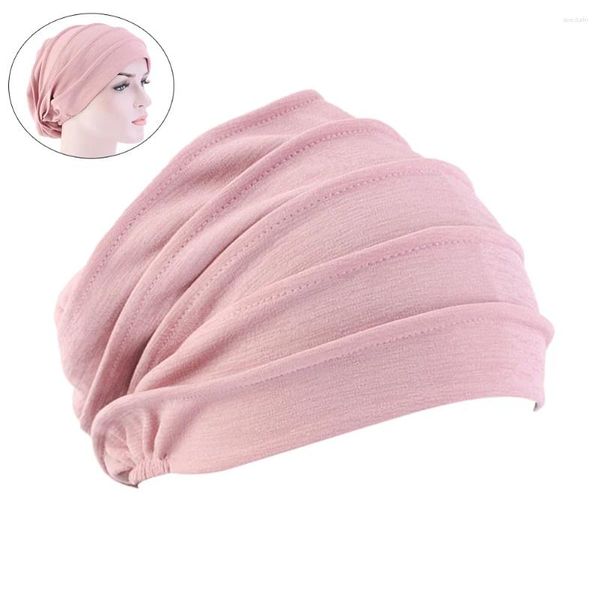 Berets Headpuones Sleep Cotton Mulheres Turban Headwrap Óleos Naturais Chapéu para Beanie Caps Headgear