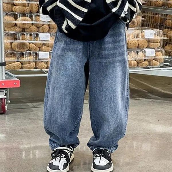 Jeans da uomo Big Boy per adolescenti Abbigliamento per bambini Pantaloni per ragazzi Pantaloni per bambini da ragazzo Bambino da 11 12 anni Abiti estivi larghi