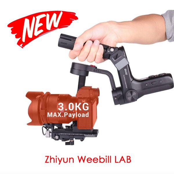 Köpfe ZHIYUN WEEBILL LAB 3-Achsen-Gimbal-Stabilisator für spiegellose DSLR-Kameras Neu