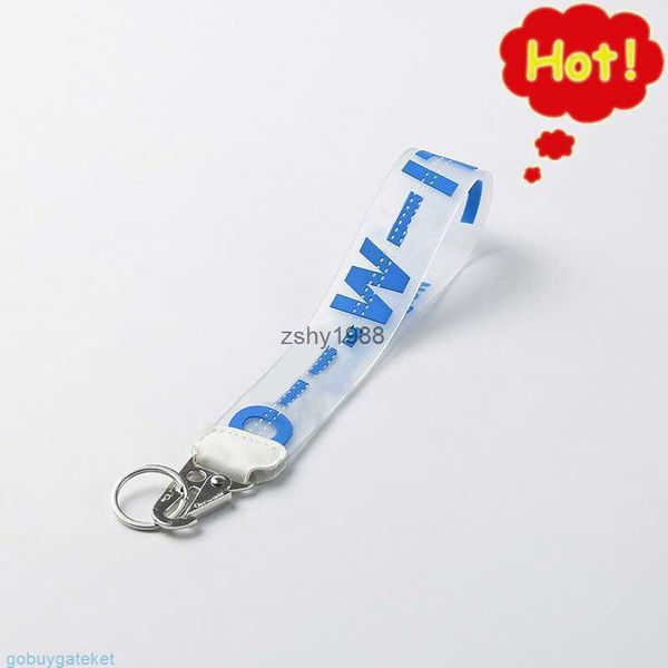 Chaveiros Lanyards Chaveiros Corrente Offs Correntes de Luxo Limpar Borracha Jelly Carta Impressão Anel Moda Homens Mulheres Canvas Câmera Pingente