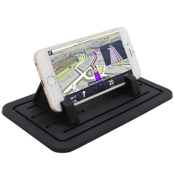 Supporti per telefono cellulare Supporto per telefono per auto Supporto universale antiscivolo in silicone Tappetino per cruscotto Supporto per telefono cellulare Supporto per smartphone GPS per scrivania di auto casa 240322