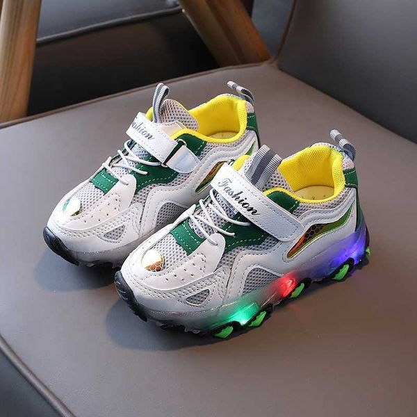 Небрендовые детские кроссовки HBP, оптовая продажа, детские светящиеся спортивные кроссовки для бега для маленьких девочек и мальчиков, детская обувь с подсветкой